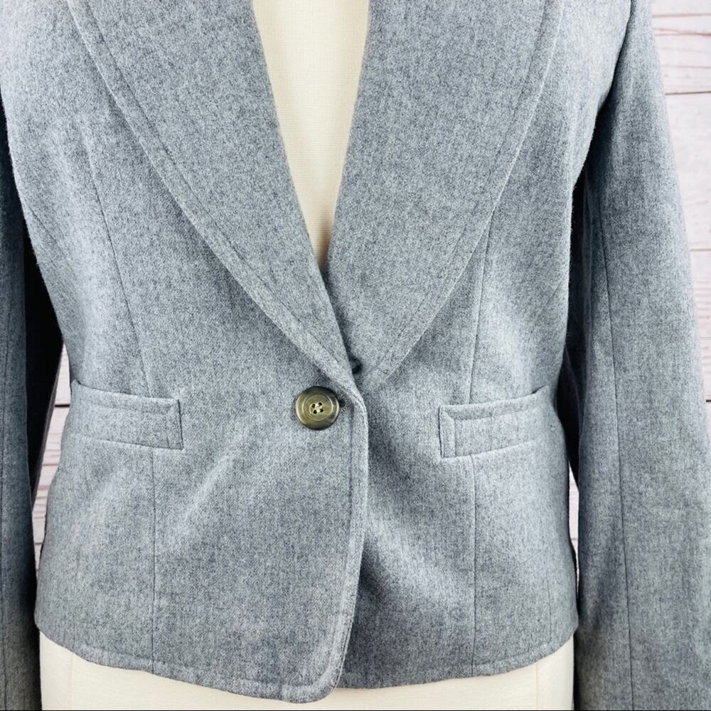 Pendleton grey wool single button vintage jacket - image 3